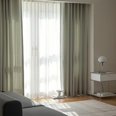 마틸라 헨리 암막+나비주름 속커튼(2호 세트)