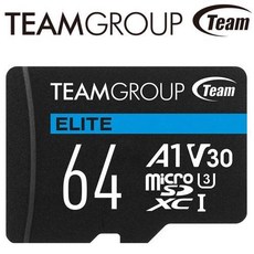Team 十銓 ELITE microSDXC TF 記憶卡 U3 A1 V30 藍色 (64GB/128GB/256GB 可選), 1個