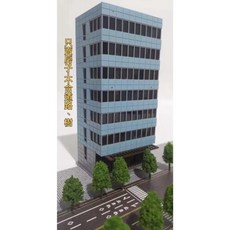 N規 1:150比例 建築模型沙盤 全國電子台灣公寓大樓 -, 藍色公寓建築, 1個