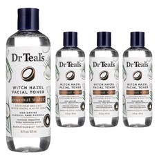 닥터틸즈 위치 하젤 페이셜 토너 코코넛 워터, 4개, 473ml