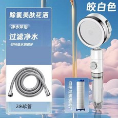 增壓過濾花灑噴頭 家用浴室高壓淋浴頭 加壓蓮蓬頭, 1個, 自帶1個濾芯,單花灑