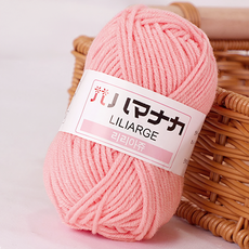 털실나라 리리아쥬 25g 10+1 털실 인형실 소품실 뜨개실, 55 라이트핑크, 1개
