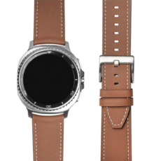 티엑스엘엑스 갤럭시워치 가죽 스트랩 밴드, 1개, 브라운 M
