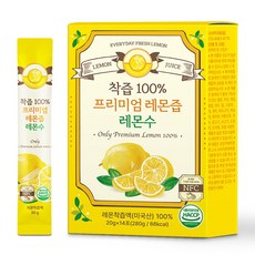 프리미엄 레몬즙 원액 NFC 착즙 레몬수 스틱, 280g, 1개
