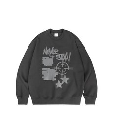 게인스보로 네버스탑 맨투맨 차콜