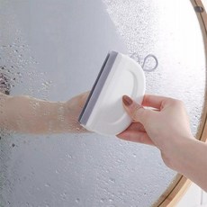주방 욕실 유리 물기 제거 스퀴지 제거기 청소 샤워 부스 유리닦이 창문 도구 용품 고무, ONE, 화이트, 1개
