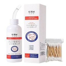 CZM 瓜洲牧 寵物滴耳液 加強版 120ml 潔耳清潔液 附棉棒, 1個, 加強版120ml