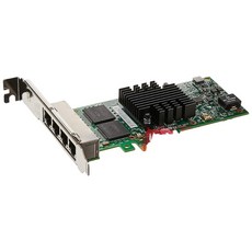 Intel 英特爾 乙太網路伺服器介面卡 1G 四埠 RJ45 伺服器網路卡 PCI-E I350-T4V2, 1個