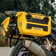 MOTOWOLF 摩托車後座防水尾包, 黃色一對