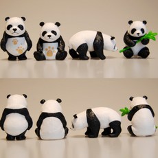 팬더 테라리움 만들기 화분 피규어 꾸미기 악세사리, 팬더미니어처4개세트 02139GAC, 1개