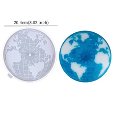 대형 라운드 시계 실리콘 몰드 DIY 수제 다이얼 공예 에폭시 벽 장식 쥬얼리 찾기 만들기, 08 03