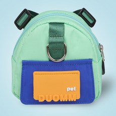 강아지 백팩 가방 시바견 중형견 간식 소형견 하네스, S (4 - 7.5kg), 144개, 그린