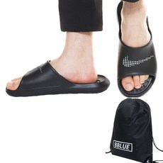 NIKE LOGO印花休閒拖鞋 CZ5478-001+束口袋, 280, 黑色