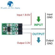 1/5개 미니 1.8V 컨버터 & 3V 3.3V 부스트 ~ DC/DC 조절 IN 5V 충전 저소음 2 벅 3.7V 펌프, [02] 5pcs