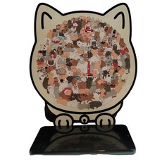 2026 NEW 귀여운 고양이직소퍼즐 냥이 고양이퍼즐 스트레스해소, 1개, 고양이, 135피스