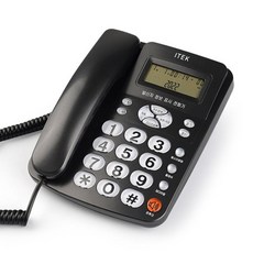 아이텍 사무용 유선전화기 IK-310 발신자표시 가게용 전화기 검정 IK-320, 상세페이지 참조