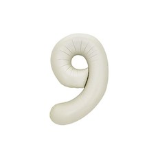 연지마켓 숫자 은박 풍선 대형, 크림 9