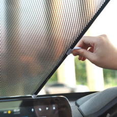 원터치 롤러블 앞유리 차량 햇빛가리개 자동차 차박 커튼 캠핑 블라인드, 50x125, 1개