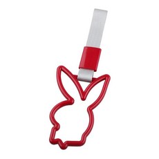 토끼 링 기차 버스 핸들 드리프트 애니메이션 자동차 수정 경고 나일론 스트랩, 1개, 6. Grey Red