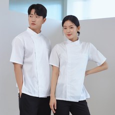 에이르 쉐프 고급 조리복 여름용 반팔 남녀공용
