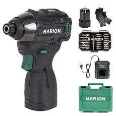 KC인증 나리온 16.8V 임팩 전동 드릴 무선 충전 드라이버 공구 가방 충전식 배터리 세트 가정용 휴대용 인테리어 공사 현장 나사 볼트 조임 DIY 가구 조립, 배터리1개 풀세트(약 3시간), 1세트