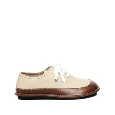 로에베 베이 레이스업 레더 트리밍 슈즈