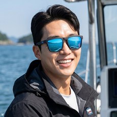 가빈 편광 스포츠 선글라스 G121, 1개, C2 블랙 스카이미러렌즈