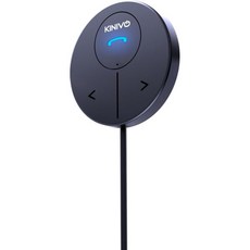 자동차 블루투스 Kinivo 키니보 BTC480 오디오 어댑터 차량 키트 3.5mm 포트 듀얼 폰 연결 자석 마운트 USB 충전기 BT 무선 수신기 플러그 앤 플레이 핸즈프리