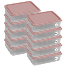 비트리 휘어지는 냉동실 정리용기 시즌2 600ml 핑크, 1개입, 10개