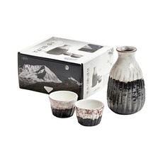 일본풍 설산 이자카야 주병 선물세트(독구리+술잔), 1박스, 독구리1개+잔2개
