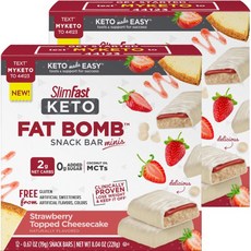 Slimfast 餅乾棒 草莓起司蛋糕口味, 2盒, 228g