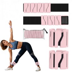 ABAHUB 실리콘 모래주머니 중량밴드 2p 손목 발목 착용 운동, 핑크색, 1kg