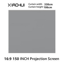프로젝터 야외 폴리 에스터 소프트 커튼 휴대용 영화 프로젝션 스크린, 1. 150인치