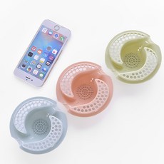 하수구 욕실 배수구 소용돌이 화장실 머리카락, 그린 스위블 스타일 1개