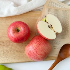 [한소픈] 과일모형 사과 반쪽 1P 장식용 청사과 인테리어 소품, 사과반쪽