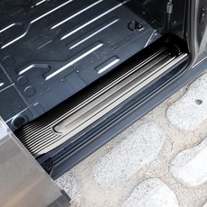 PV5 크롬 도어스커프 호환 튜닝용품, 카고 2열 도어스커프, 블랙톤