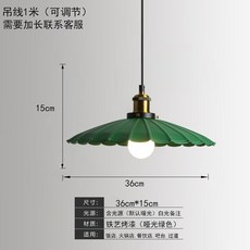 레트로 팬던트등 녹색 램프 초록 초록색 조명 새장 심기 수입조명 디자인 식물등 주방, 08타입36cm그린