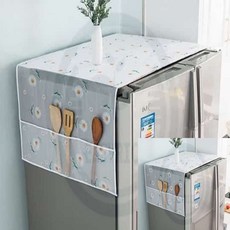 해신이네잡화점 냉장고 방수 덮개 드럼세탁기커버 냉장고먼지방지커버, 대형 꽃, 대형 꽃