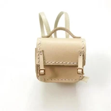 인형 미니어쳐 액세서리용 소품 액세서리용 핸드메이드 미니 학교가방 신제품 1개, 1I12 ob11 gsc bjd, beige