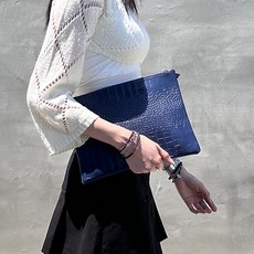 [세일] 히야린느 가볍고 시크한 네모 가죽 클러치백 (5colors)