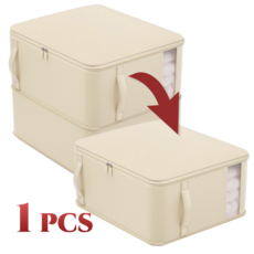 라앤모 숨쉬는 초대형 이불압축파우치, 1개, 버터크림