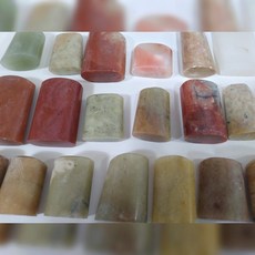 타원형 인장 소자 유인 두인 인니석 전각 수제도장 낙관 인장, 1개