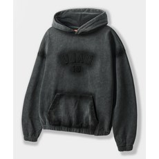 브랜드정품 디미트리 블랙 VLAD 핸드 브러쉬 아플리케 후드 티셔츠_피그먼트 차콜 225958