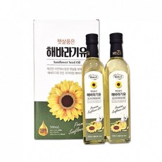 2P 500ml 해바라기유 햇살품은 웰크리 해바라기기름 해바라기씨유, 1개