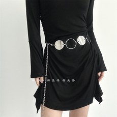 金屬圓圈環腰鏈 時尚百搭腰帶 裙子襯衫配件