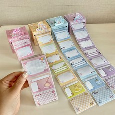 토마토에그 다꾸스티커 롤스티커 점착 메모지, 사각형, 4개, 48매