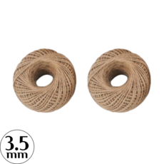 NOV- 마끈 선물 포장끈 핸드메이드 황마끈 DIY 재료, 2개, 3.5mm, 크라프트