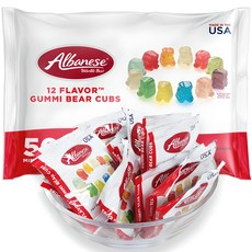 Albanese 艾爾巴 12種口味小熊軟糖 50包入, 1袋, 700g