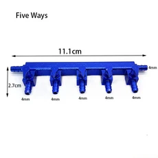 수족관 공기 스플리터 밸브 어항 공기 펌프 유량 스플리터 분배기 펌프 밸브 탭 레버 제어 스위치 밸브, Five ways, 1개, 4 ways