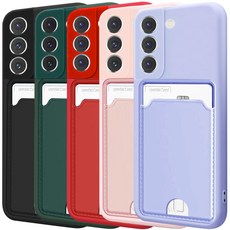 벌크온 1+1 갤럭시 A36 카드 수납 포켓 카메라 보호 풀커버 실리콘 컬러 휴대폰 케이스